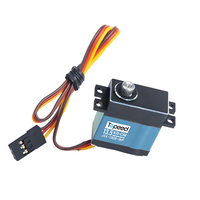 Servomoteur métallique sans noyau étanche 12 kg 7,4 V avec engrenages en acier trempé, aluminium IP67, 0,096 s, 180 degrés PWM pour RC Crawler Boat