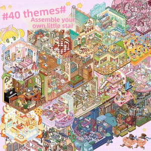 Collection d'autocollants ArtBlue Scènes de Dessins Animés - <span class=keywords><strong>Livre</strong></span> d'autocollants Monde Miniature - Adhésifs Décoratifs Mignons et Éducatifs pour Journal Créatif et DIY en PET - Product Image 3