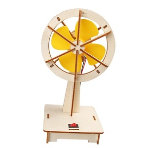 OKN-T05094 <b>DIY</b> Wooden Oscillating Fan STEM Educational Science Experiment <b>Kit</b> for Kids - Product Image 3