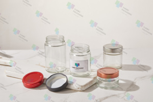 Frascos de vidrio con tapa de aluminio, tarro de miel de 180 ml, frasco de vidrio con tapa para alimentos, tarros de vidrio de calidad alimentaria para almacenamiento en la cocina. - Product Image 4