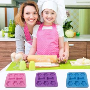 Puppy Dog Paw & Bone Shaped Molds Dishwasher Safe Premium Silicone Cake Mold Biscuit Chocolate <b>Cookies</b> Baking Pans - Product Image 5