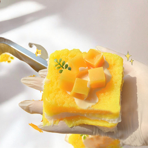 Juguete Blandito de TPR con Forma de Mango y Tostada Gruesa de 8cm, Realista, Nuevo, para Aliviar el Estrés, Regalo para Niñas y Bebés, Tiempo de Relajación - Product Image 3
