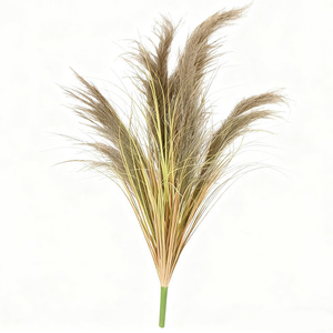 ช่อดอกข้าวสาลีเทียม PVC ขนาด 60 ซม. 80 ซม. 90 ซม. 100 ซม.  ตกแต่งงานแต่งงาน ตกแต่งบ้าน  ช่อกกธรรมชาติเสมือนจริง - Product Image 2