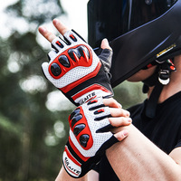 Gants de moto d'été Sulaite G7 améliorés en fibre de carbone 3K, cuir, anti-chute, double écran tactile, doigts entiers