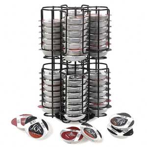 Compatible <span class=keywords><strong>Tassimo</strong></span> <span class=keywords><strong>Capsule</strong></span> 64pcs <span class=keywords><strong>Capsule</strong></span> de café <span class=keywords><strong>Capsule</strong></span> de café Support de stockage en métal - Product Image 1