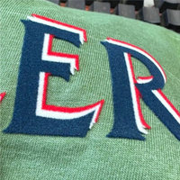 Autocollant thermocollant 3D en flocage avec logo personnalisé, design en velours multicolore pour streetwear et vêtements de sport, haute qualité