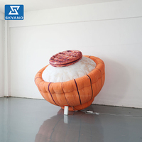Modèle alimentaire gonflable personnalisé en forme de riz pour publicité de marché extérieur, festival culinaire, accessoire publicitaire, décoration d'événement