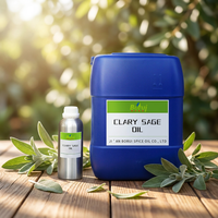 Huile Essentielle de Sauge Sclarée 100% Pure, Naturelle et Biologique, Distillée à la Vapeur, Prix de Gros BORUI, pour Diffuseur et Usage Cosmétique