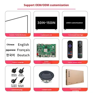 Televisor Inteligente <span class=keywords><strong>Android</strong></span> de 32 43 50 55 65 85 Pulgadas, Personalización Multi-idioma, Prime Video Preinstalado, Venta al por Mayor OEM ODM - Product Image 3