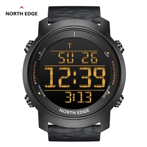 นาฬิกาข้อมือ NORTH EDGE สำหรับผู้ชาย กันน้ำ 50 เมตร นาฬิกาสปอร์ตกลางแจ้ง แฟชั่น ไฟ LED จับเวลา นาฬิกาผู้ชาย Reloj Hombre - Product Image 1