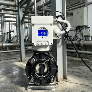 ตัวควบคุมแบบหมุนควอเตอร์ทเวิร์นสำหรับวาล์ว UPVC แบบปีกผีเสื้อ ควบคุมสัญญาณ 4-20mA ทนทานต่อการกัดกร่อน สำหรับการบำบัดน้ำ - Product Image 4
