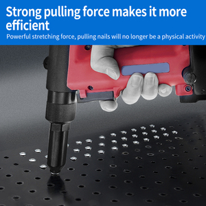 Khí nén Hydraumatic Tốc độ 3.2-4.8mm 18mm Hợp kim nhôm màu đỏ không khí riveters công cụ tốc độ cao Súng đinh tán - Product Image 2