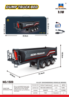 HUINA 1501 pour SCANIA Camion Télécommandé en Alliage 1/18, Remorque Sous Licence 770S, Voiture RC 2.4G Juguetes, Chargeur Inclus