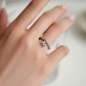 Anillo con Inicial Dylam Talla 6-9 para Mujer, Plata de Ley 925, Letras A-Z, 26 Alfabeto, Circonita Cúbica 5A, Anillos de Joyería Fina de Moda - Product Image 4