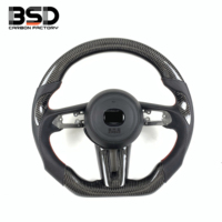 Cocok untuk Mazda 3 Axela 6 CX30 CX50 MX30 CX3 CX4 CX5 GT Sports Setir Kulit Hitam Berlubang Serat Karbon