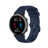 Tali Jam Tangan Gel Silikon Pola Kotak Kecil Pengikat Jepret untuk Samsung//Huami Garmin 16/18/20/22mm