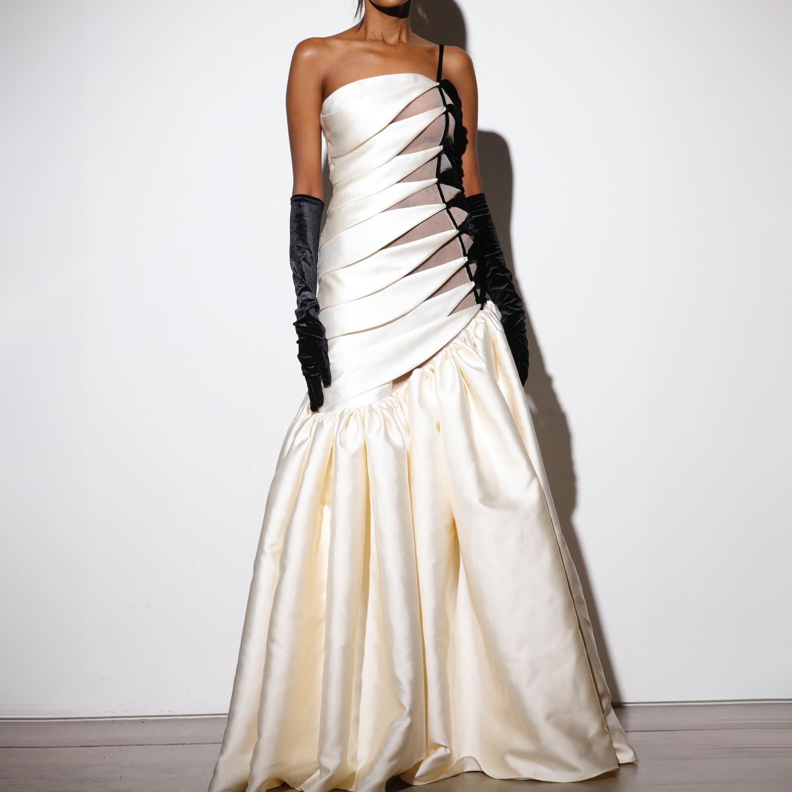 White and Black Wedding Dresses Elegant and Stylish