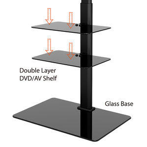 Support TV au sol universel en aluminium réglable en hauteur 600*400mm pour téléviseur 70 pouces - Product Image 5