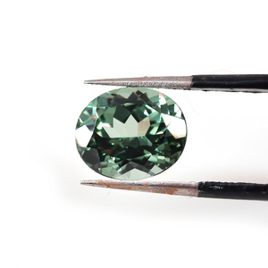 ROOMY 5A Haute Qualité Ovale Forme Czochralski Lab Créé Saphir <span class=keywords><strong>Vert</strong></span> Pour La Fabrication De Bijoux - Product Image 4