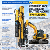FAITHFUL FM-PL1000L Machine de forage et de fendage hydraulique montée sur excavatrice pour l'exploitation en carrière