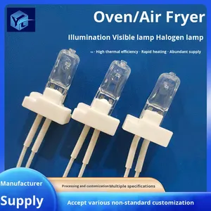 오븐 및 에어프라이어용 할로겐 램프 고온 에너지 절약형 백색 220V 제조업체 도매 - Product Image 5