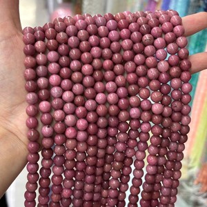 Natural Stone Round <strong>Beads</strong> <strong>Black</strong> Lace Rhodonite <strong>Beads</strong> Healing Energy Crystal Gemstone for Jewelry Making DIY Bracelet Necklace - Product Image 4