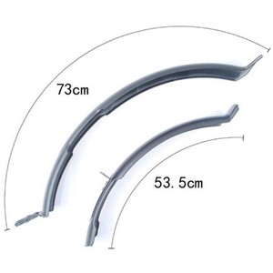 Garde-boue de vélo 73cm en plastique noir durable pour vélos de montagne - Product Image 1