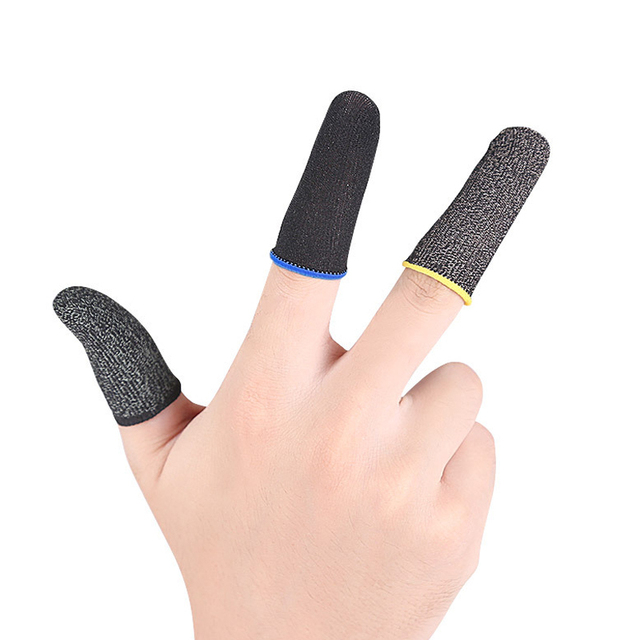 High Quality Breathable 1 Pair Fingertips Sleeve Phone Game Finger Gloves for Mobile Gaming Free Fire