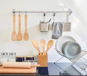 天然畅销竹制6件套餐具 竹制烹饪工具 竹制厨房用具套装 - Product Image 5