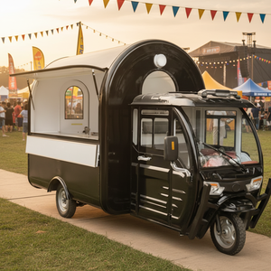 Direct-from-Factory Electric Tricycle Food Cart Rainproof Full Canopy Design Stainless Steel Construction 2-Year Warranty Candy - Product Image 1