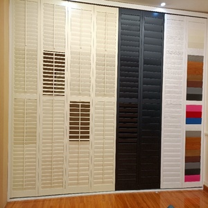 Nhà tối giản cửa chớp trồng gỗ màu trắng cho ngăn phòng lớn cửa sổ nội thất gấp dọc tận hưởng cuộc sống theo dõi - Product Image 4