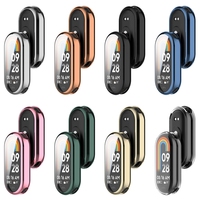 Étui de montre intelligent de mode pour Xiaomi Mi Band 8 étui de protection de montre de galvanoplastie en TPU à couverture complète