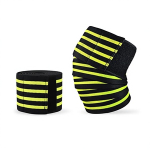 Custom Fitness Compression Elastic Knee Wrap Bandages Neoprene Powerlifting Weight Lifting Equipment Non-Slip Unisex for - Product Image 3