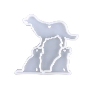 Animal silicone epóxi pingente molde DIY cristal epóxi molde Brincos pingente broche molde - Product Image 6