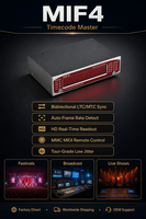 Interface de code temps MIDI MIF4, contrôleur d'éclairage de scène, boîte de synchronisation LTC/MTC, générateur pour spectacles en club, en stock