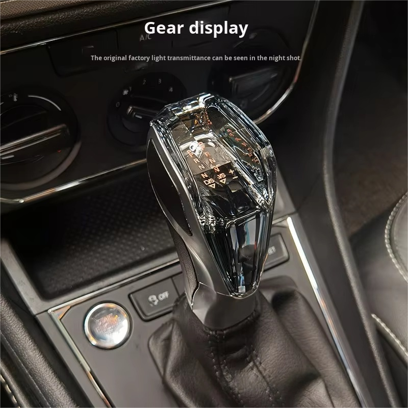 Volkswagen crystal gear shift knob-white light