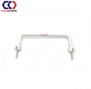 Niedriger flacher Klapp griff aus Aluminium material mit dämpfendem Klapp griff Außengewinde Aluminium griff - Product Image 2