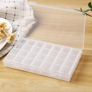 Distributeur de pilules en plastique transparent personnalisé à 28 compartiments, boîte de distribution de médicaments portable pour 7 jours, boîte de rangement en plastique pour une semaine - Product Image 5