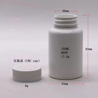 Flacons en plastique HDPE 10ml-300ml pour pilules, capsules pharmaceutiques, médicaments, suppléments vitaminiques – Contenants avec pompe à pression/fermeture à vis