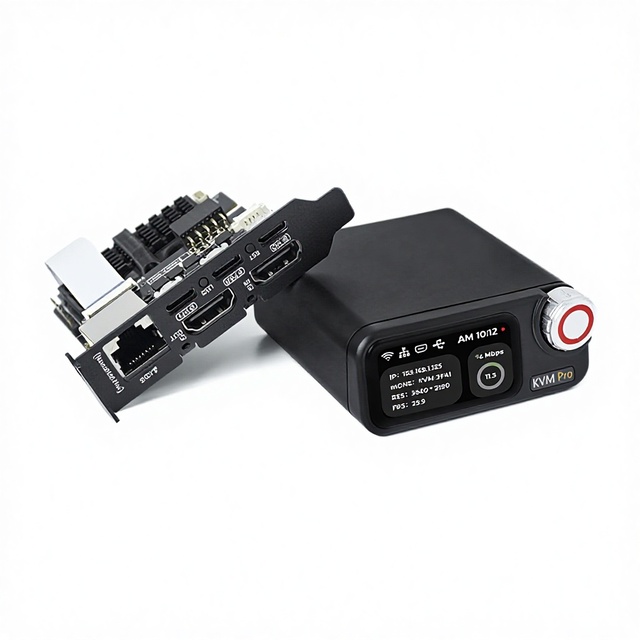 Chipboard Sipeed Nanokvm-pro 4k Ip-kvm Over Gbe/wifi6/poe for Server/nas Remote Management Remote Desktop Remote Installation