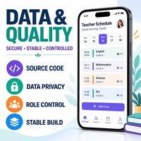 Développement d'une application de planification des cours avancée pour les enseignants, compatible iOS et Android, avec gestion du calendrier et des disponibilités des professeurs