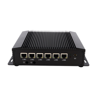 Komputer Embedded PfSense Industrial Core I5-8265U Terbaru Tanpa Kipas DDR3 6 Port LAN Mendukung AWAL RTC WOL PXE Tersedia