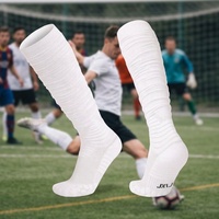 Chaussettes de compression antidérapantes rembourrées pour le rugby et le football, à dégradé de couleurs, pour hommes et femmes