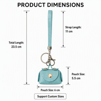 Mini porte-monnaie porte-clés, jolie pochette, breloque de sac, petite étui pour écouteurs, porte-clés, porte-monnaie, dragonne de protection confortable