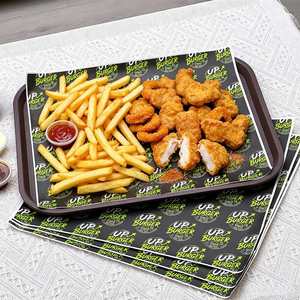 Custom Logo Printed Food Grade Biodegradable Eco-Friendly Waterproof Craft <b>Paper</b> Burger <b>Wrapping</b> Grease Proof <b>Paper</b> - Product Image 3