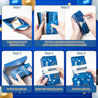 Boîte cadeau mystère de Noël personnalisée avec surprise argent rebondissant pour fête, en papier durable. Aucun avis pour le moment.