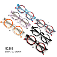 Nouveau polygonal rétro mode lunettes cadre Vintage unisexe lunettes acétate cadre plat optique lunettes