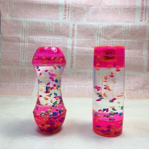 Jouets sensoriels originaux en forme de poisson en plastique avec lumière LED, <span class=keywords><strong>sablier</strong></span>, animaux marins et minuterie à mouvement d'huile - Product Image 3