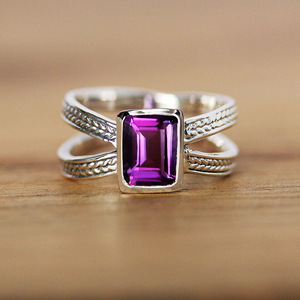 Anello Intrecciato Testurizzato per Donne, Elegante Gioiello da Dito alla Moda - Product Image 3