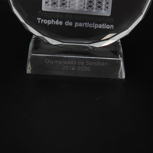 Trofeo de premio de girasol de cristal barato de fábrica para deportes y recuerdos - Product Image 5